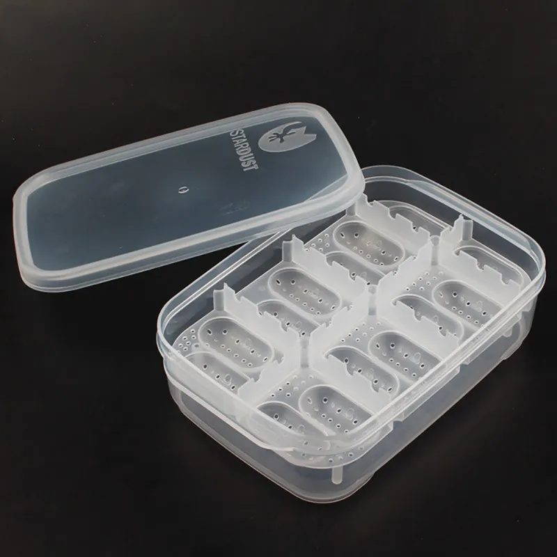 

Durable Reptile Egg Incubator 14 Slots Transparent Cover For Lizard Snake Gecko Eggs Hatcher Hatching Box Case Tray Plastic