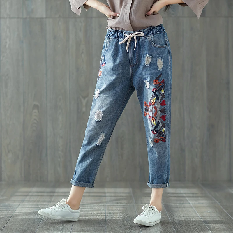 Jeans Con Resorte En Los Tobillos