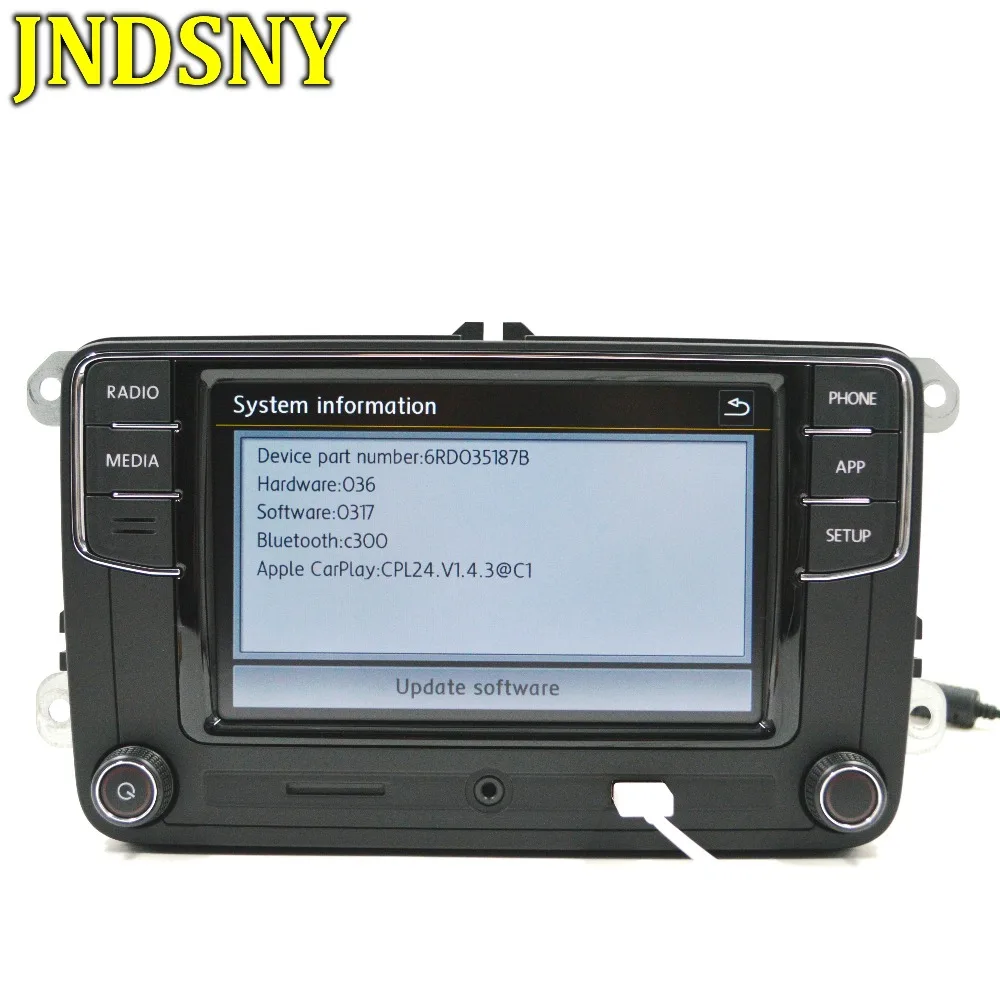 JNDSNY RCD330g CarPlay RCD330 Plus автомобиль MIB радио для VW Golf 5 6 Jetta MK5 MK6 CC Tiguan Passat B6 B7 Polo