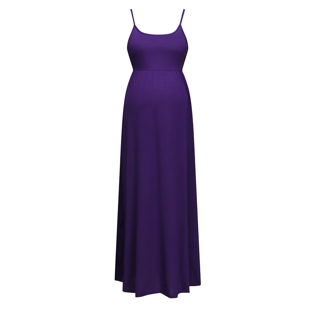 

2019 necessitie Women Maternity pregnancy dress Sleeveless Holiday Skirt Sundress Pregnancy Dressmaxi maternity dresses