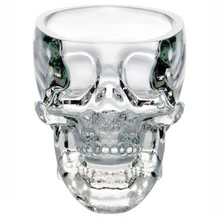 Хрустальный череп, голова стеклянная рюмка Водка Виски Джин бар домашние Вечерние