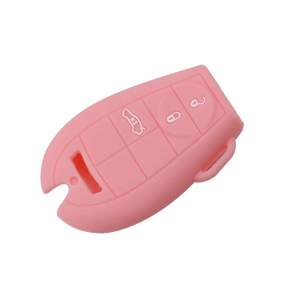 3 button silicone car key cover for Chrysler 6