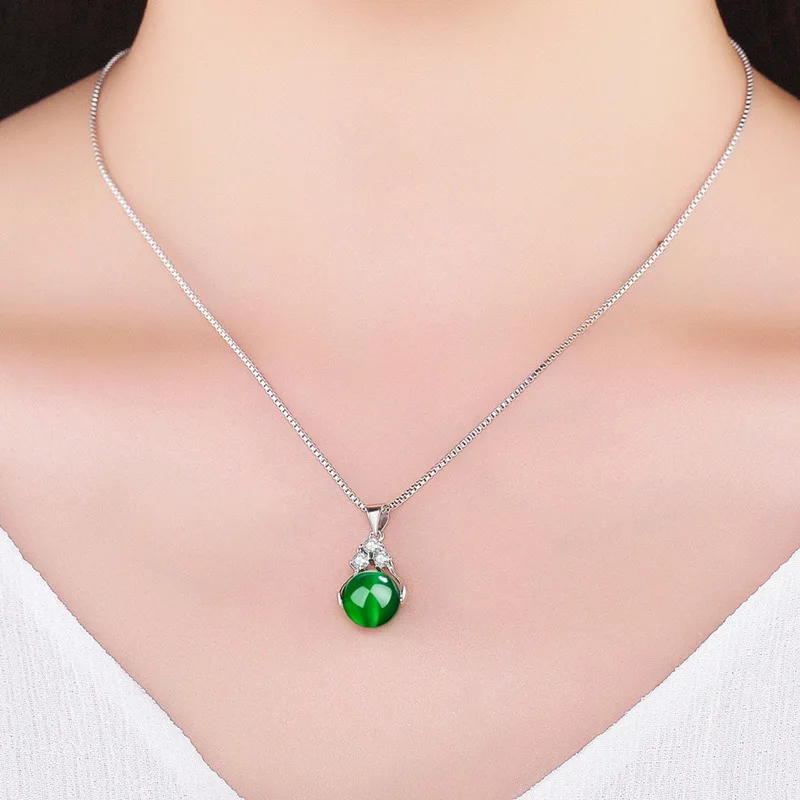 

Qmarry 2019 Fashion Bohemian layer Pendant Necklaces For Women Fashion Pure white copper plated Charm Necklace Jewelry