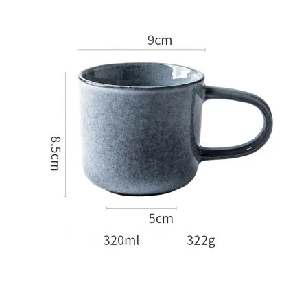 NIMITIME Ретро керамическая кружка для дома кофейная чашка японский стиль простая Питьевая чашка с ручкой кружка кофейная чашка для завтрака - Цвет: Mug