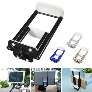 

4 Colors Universal 2 in 1 Camera GPS Stand Clip Bracket Tripod Holder Mount 3.5-10inch Phone Tablet Holder For Iphone Samsung