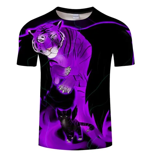 Новая модная футболка с 3D принтом животных, кошек, женская футболка в стиле Харадзюку, женская футболка с круглым воротником и коротким рукавом - Цвет: TXKH3145