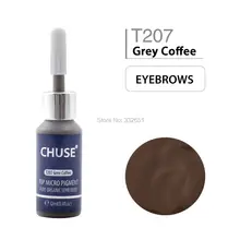 CHUSE Microblading Микро Пигмент Перманентный макияж чернила татуировки косметический цвет T207 прошел SGS, DermaTest 12 мл(0.4fl.oz