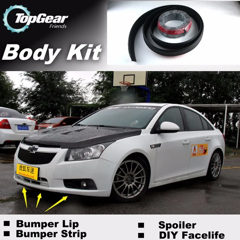 For Chevrolet Cruze J300 Bumper Lip Lips Top Gear Shop Spoiler