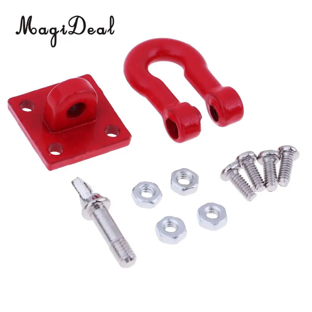 1:16 4WD 6WD RC Rock Crawler Car Tow Hook Metal for WPL JJRC Q60 Vehicle Models Spare Parts