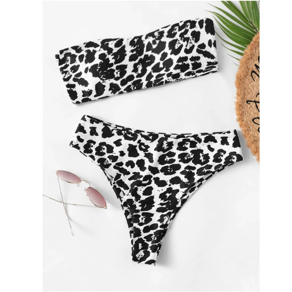 

Swimsuit Women Swimwear Bikini Swimsuit Set For Woman Women'S Two Piece Print Sexy Split Swimsuit Bikini Swimsuit Beachwear