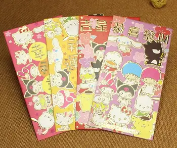 

60 Pcs 10 Packs Chinese New Year Birthday New House Wedding Long Size CartoonMy Melody Twin Stars Spring Festival Red Envelope