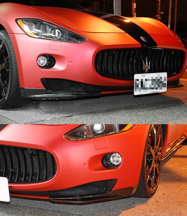 Нож из углеродного волокна для защиты от ветра подходит Maserati granatro GT Cape front lip|knives