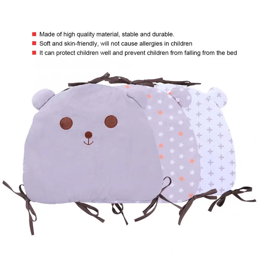 6 шт. Детская Кроватка Забор мультфильм маленький медведь хлопковая кроватка бампер аксессуары постельные принадлежности набор украшения