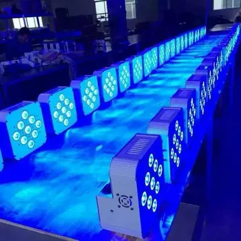 

6pcs free shipping, New Battery Light 9pcs x 10W RGBW LED Par Light Wireless LED par64 Can DMX Rechargeable Lighting