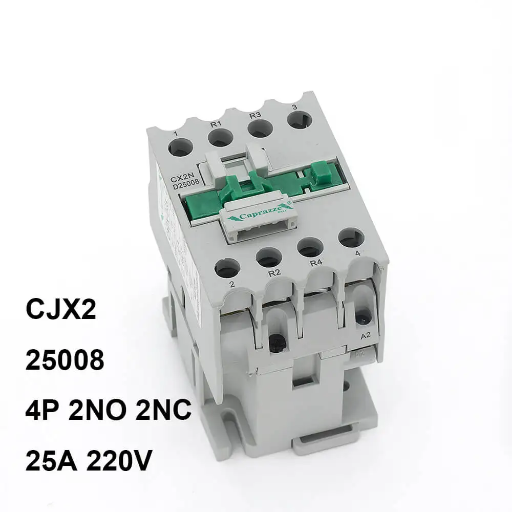 LC1D 25004 25A 220V 240V AC Контактор CJX2 Тип 4-полюсный автоматический 4 Нет - Цвет: 25008