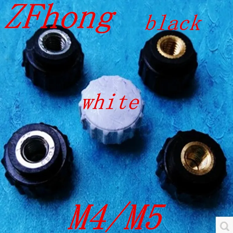Buy 20pcs m4 m5 knurled plastic head hand tighten nut
