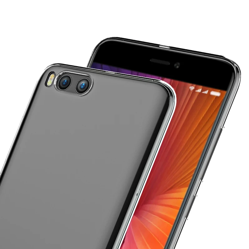 Ультратонкий Прозрачный гелевый ТПУ чехол для Xiaomi 6 Mi Mi6 M6 5 15 дюйм бампер