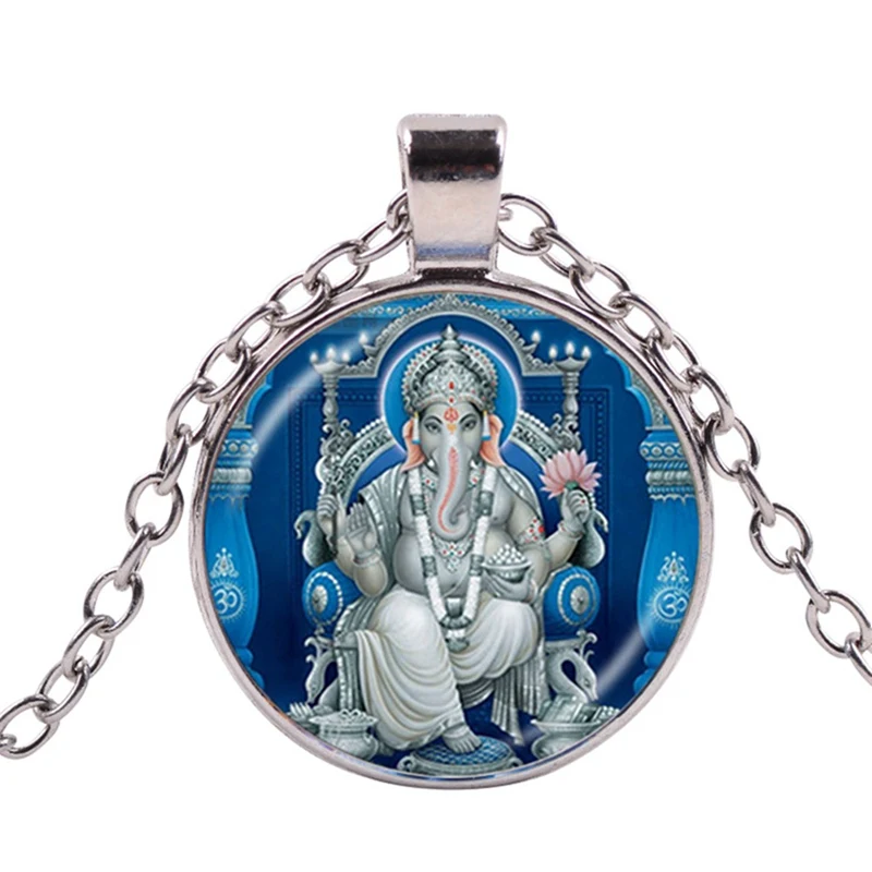 Diwali подарок искусственное ожерелье индуийский Ганапати Vinayaka 4 цвета винтажное