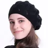 Geebro Women's Plain Color Knit Beret Hat Ladies French Artist Beanie Beret Hats Spring Casual Thin Acrylic Berets for Women ► Photo 3/6