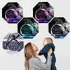 Porte-clés en cristal pour maman, souvenir gravé au Laser coloré LED, pendentif, cadeau ► Photo 2/6