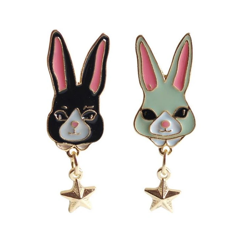DoreenBeads японский стиль Kawaii Кролик Значки эмаль булавки животное броши для