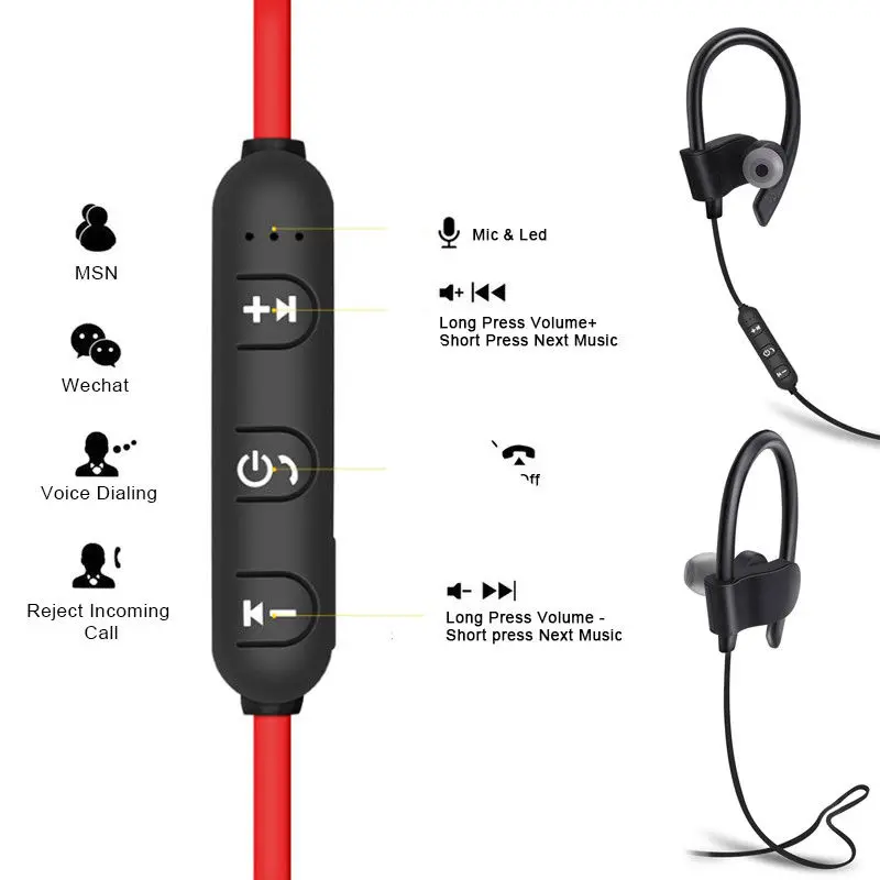 1 пара беспроводных наушников беспроводные Bluetooth наушники 4 спортивные стерео