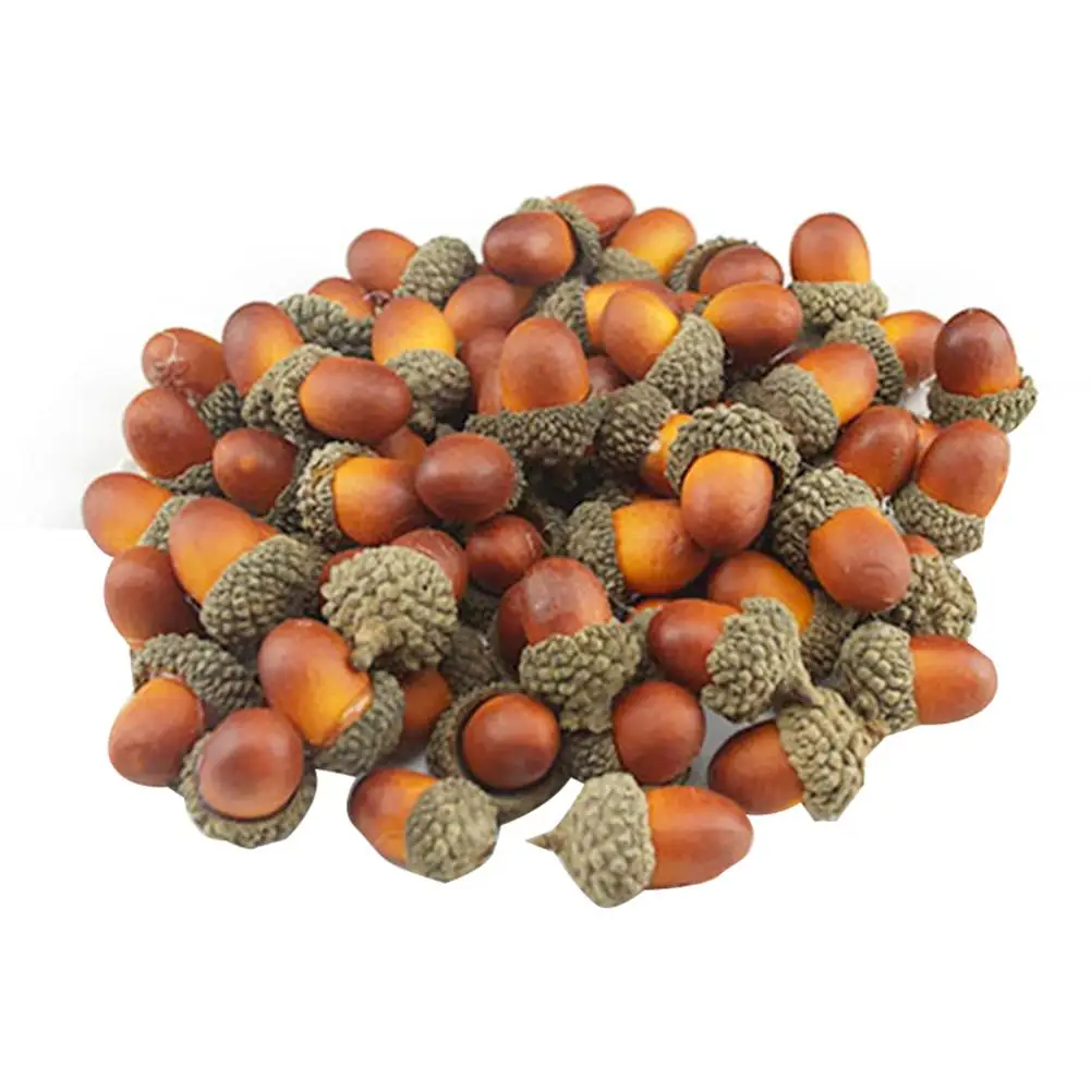 

20PCS Simulation Acorn Mini Foam Pine Nuts Christmas Tree Decoration Wedding Scene Decoration Shooting Props Dropshipping
