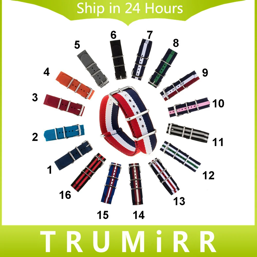 18mm 20mm 22mm Nylon Watchband Tool for Seiko Men Women Watch Band NATO Army Fabric Strap
