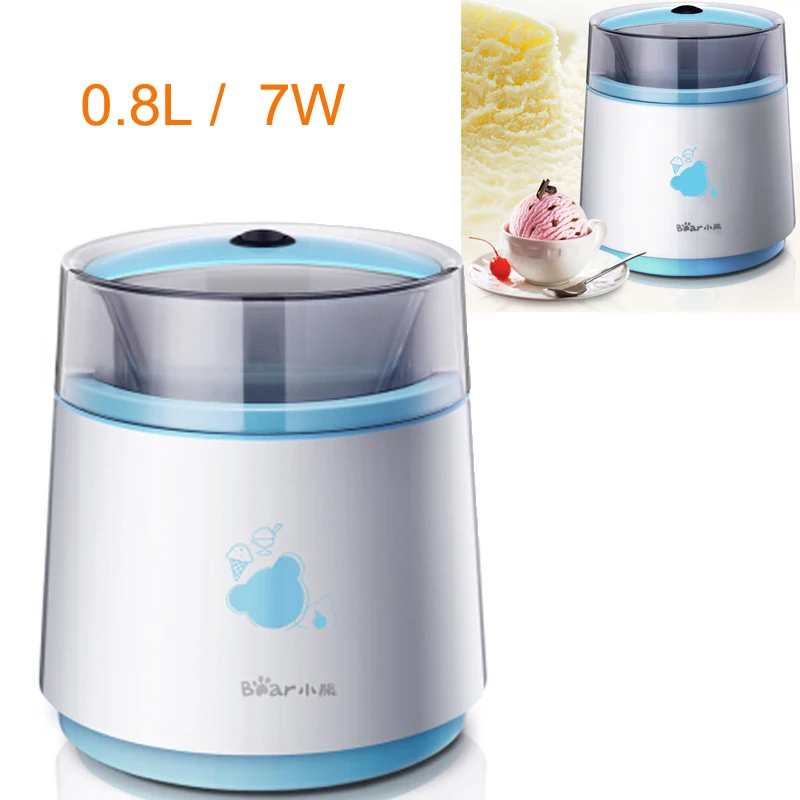 

JA136 Full Automatic Fruit Ice Cream Machine Home Ice Cream Maker Yoghurt Dessert Maker7W Double Insulation Frozen Barrel0.8L