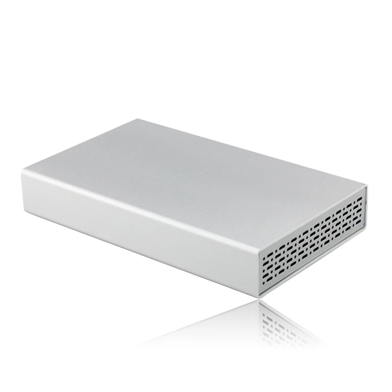Мобильный жесткий диск коробки 3 5 дюймов sata usb 2 0 чехол с портом esata Алюминиевый