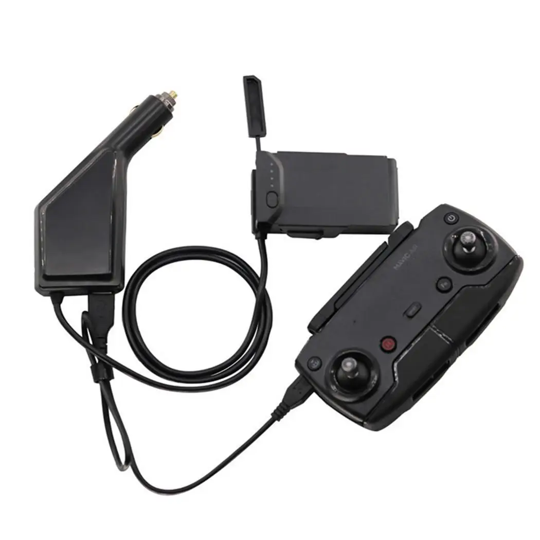 Автомобильное зарядное устройство для DJI Mavic Air интеллектуальное зарядное устройство для аккумулятора Mavic Air автомобильный разъем USB адаптер мульти зарядное устройство для автомобиля