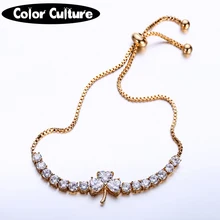 Элитный бренд украшений Талисманы браслет позолоченный браслет для Для женщин с металлической шкив цветок Форма Для женщин Best коктейльное платье ювелирные изделия