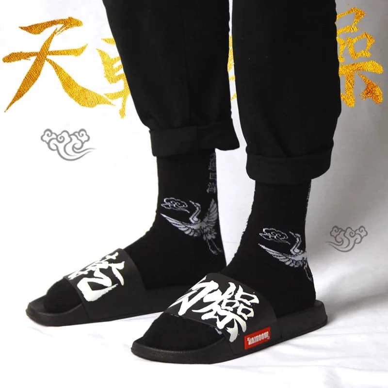 

National Style Embroider Shoes Slippers Summer Fashion Chinese Style Casual Shoes Breathable Flip Flops