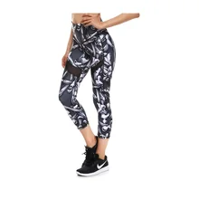 JIGERJOGER весна лето Хэллоуин Черный Белый Скелет и кости печатные сетчатые панели баланс Фитнес Капри шорты для йоги леггинсы
