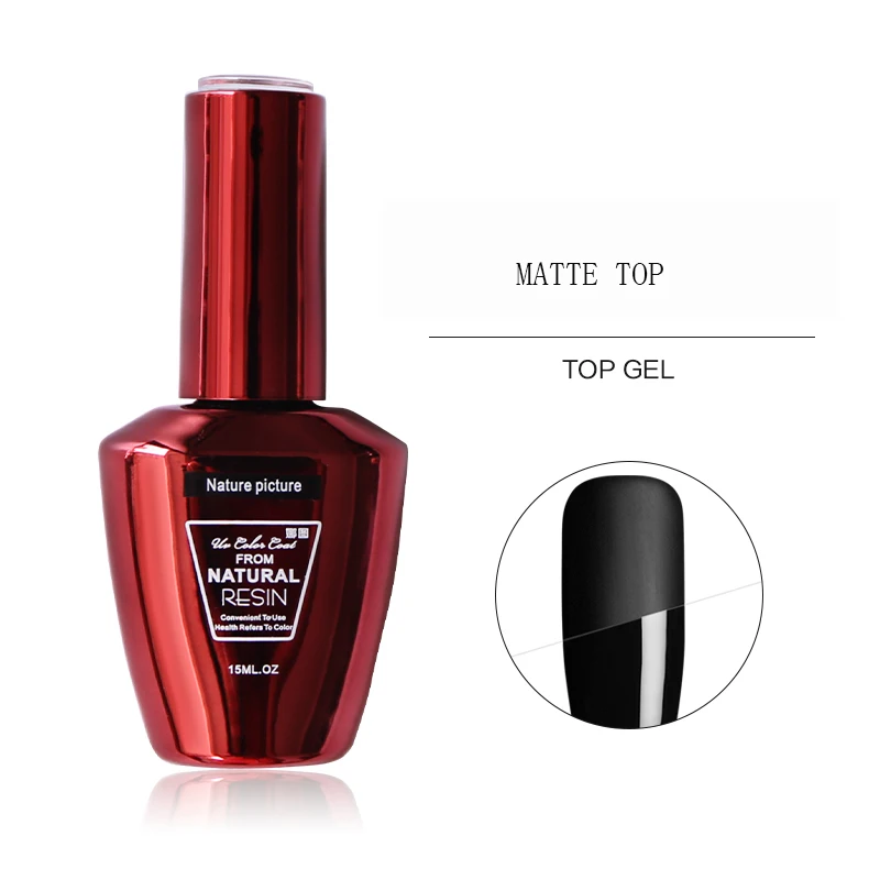 Large Volume Top Base Coat Matte Shiny UV LED Soak Off Gel Polish Hot