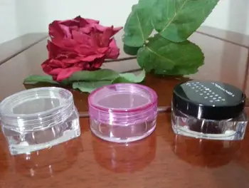 

Mixed colors 50Pcs Cosmetic Empty Jar Pot Eyeshadow Makeup Face Cream Container Mail GUB, 5g# free shipping