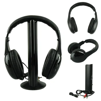 

Best Price Headphones HOT 5IN1 Wireless Headphone Casque Audio Sans Fil Ecouteur Hi-Fi Radio FM TV MP3 MP4 top quality