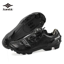 Santic самоблокирующаяся велосипедная обувь Мужская дышащая велосипедная обувь для горного велосипеда черная обувь для верховой езды Zapatillas Ciclismo