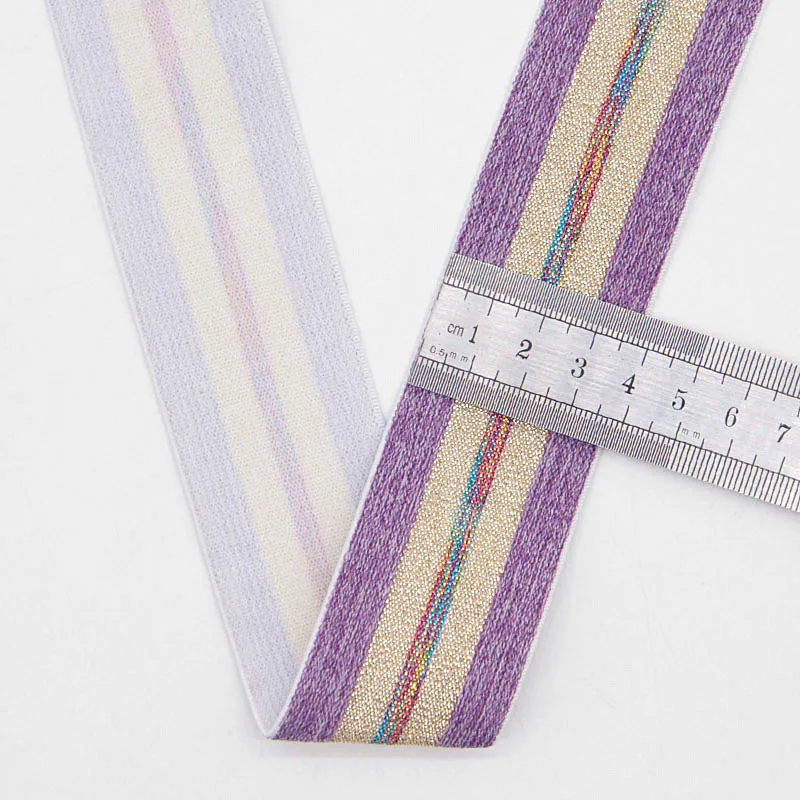 Радужные высокие эластичные ленты 4 см Широкие брюки с зернистым покрытием эластичная лента на поясе 40 мм уплотненная латексная тканевая Ткань для шитья мешков 1 м
