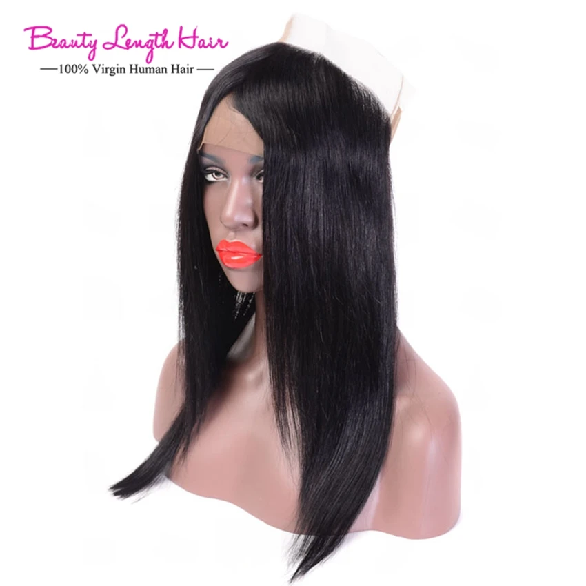 

22x4x2 Inch Indian 360 Lace Frontal Closure Straight Indian Virgin Remy Frontal Lace Closure 360 Ali Queen Hair Products 360008