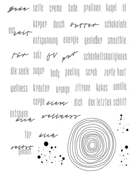 

CLEAR STAMP German DIY Scrapbook Card album paper craft silicon rubber roller transparent stamps 34