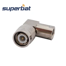 Superbat 5 шт. TNC-FME RF адаптер TNC штекер заглушка FME правый угол коаксиальный разъем