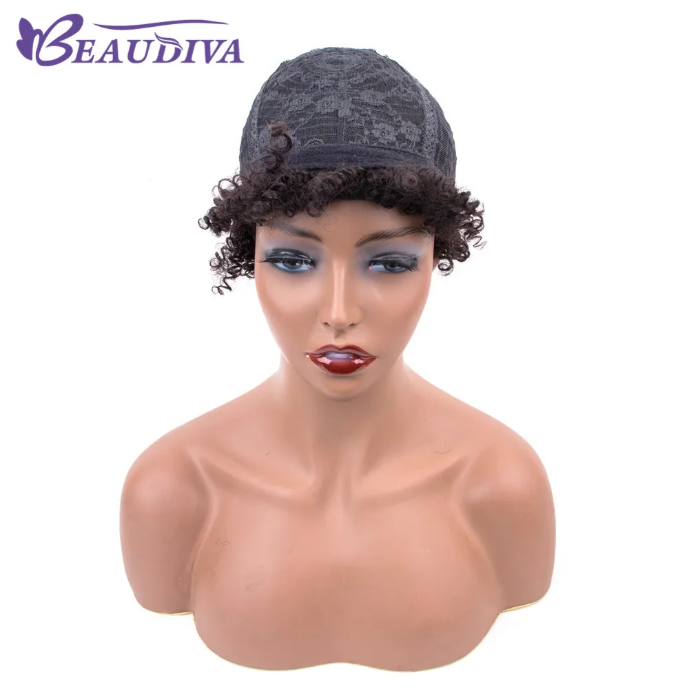 Luxediva короткие парики для черных женщин афро кудрявые человеческие волосы парики человеческие волосы машина сделанная Remy короткие волосы парики афро кудрявые