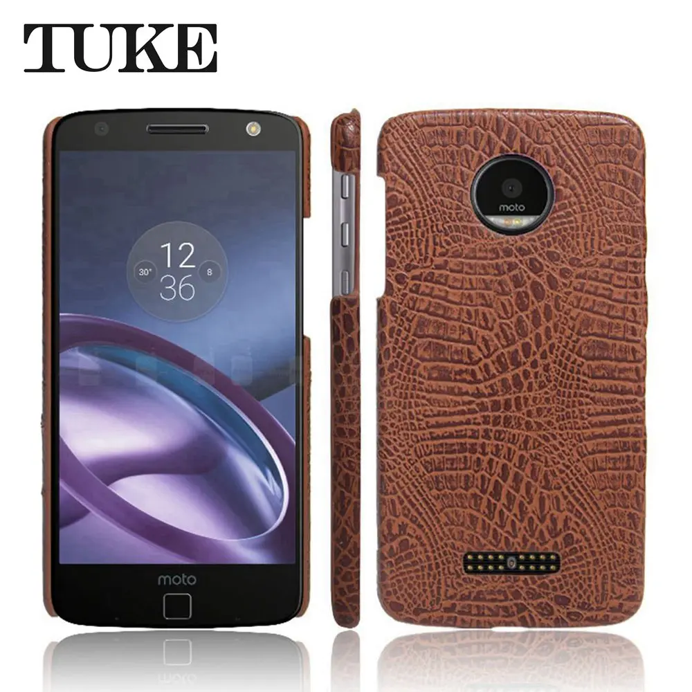 

TUKE Crocodile Pattern Case for Motorola Moto Z Droid XT 1650 Case Hard PC Back Cover For Moto Z XT1650 Mobile Phone Case