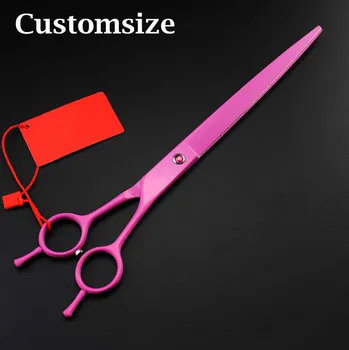 

Custom Upscale 440c 9 inch pink dog hair clipper pet hair scissors dog grooming cutting barber cat shears hairdressing scissors