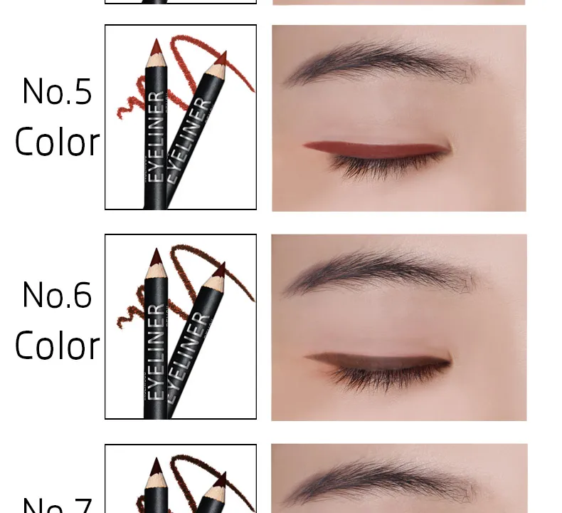 12ColorsSet Waterproof Eye Liner Pencil Brand New Professional Long Lasting Eyeliner Eye Shadow Makeup Beauty Pen Tools (5)