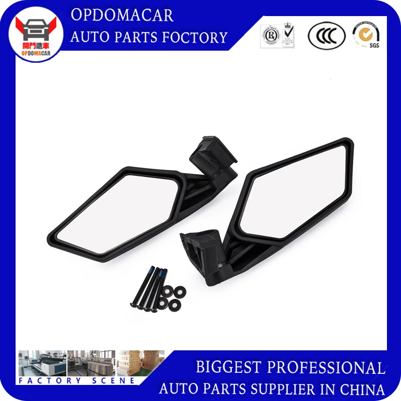 

2 piece / set of side mirrors Rearview mirror racing motorcycle for UTV Polaris RZR Can Am Maverick X3 2017 2018