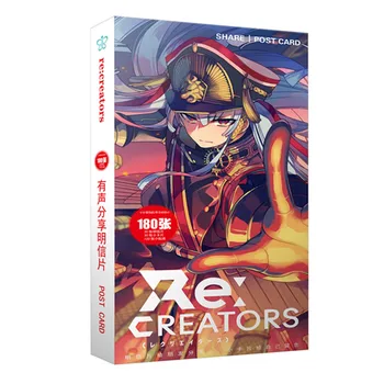 

180pcs/Set Anime re:creators Paper Postcard/Greeting Card/Message Card/Christmas and New Year gifts