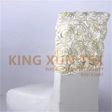 30 шт. в партии атласная Розетка колпачок стула капот для банкета свадебное украшение для стула