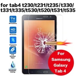 Закаленное Стекло для samsung Galaxy Tab4 t230 t231 t235 t330 t331 t335 t530 t520 t531 t535 7 8 дюймов защита экрана планшета фильм